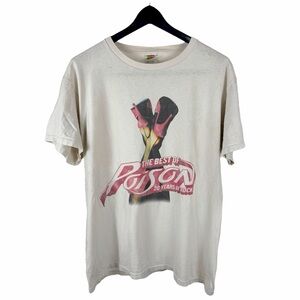 Vintage The Best of Poison 20 Years of Rock Music Distressed Shirt Size L